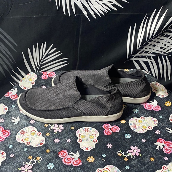 Crocs Men’s Santa Cruz Loafers Black Slip-On Casual Shoes Size 10 - Picture 1 of 7